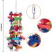 Deloky Bird Block Knots Tearing Toy - Large 19.7'' Natural Wooden Parrot Chewing Toy for Macaws, Cockatoos, African Grey & Amazon Parrots - Buy Online on GoSupps.com