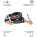 Freudenier Adjustable Dog Leash for Medium & Large Dogs - 2m Robust Nylon with Brown Leather Elements - Perfect for Chasing - Buy Online on GoSupps.com