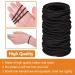 100 PCS 2mm Black Elastic Hair Bands - Gentle Ponytail Holders for Women, Men, Girls, Kids - No Metal Hair Ties Bulk Pack - Buy Online on GoSupps.com