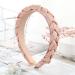 Shop Washranp Women's Pink Rose Satin Knot Braided Hairband | Stylish Solid Color Knitted Headband - Buy Online on GoSupps.com