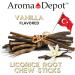 Aroma Depot Vanilla 8 oz. Flavored Licorice Root Chew Sticks for Humans. 100% Pure Natural | Oral Health & Fresh Bearth | Individual Sticks are 6.5-7 inches Long. Glycyrrhiza Glabra from Turkey. - Buy Online on GoSupps.com
