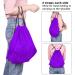 KUUQA 12 Pcs Drawstring Backpack Bags - Purple Gym Sack Cinch Bags for School, Travel, Storage - Buy Online on GoSupps.com