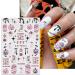 JMEOWIO 9 Sheets Halloween Nail Art Stickers Decals Self-Adhesive Cute Ghost Flower Star Nail Supplies Nail Art Design Decoration Accessories - Buy Online on GoSupps.com