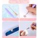 Nail Art Liner Brushes Set - 5Pcs 4/8/12/20/25mm Painting Tool for Nail Dotting & Fine Drawing - Purple Detail Brush for Long Lines & Designs - Buy Online on GoSupps.com