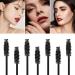 100 Pcs Disposable Mascara Wands | Eyebrow Spoolies Brush Set with Container - Black - Buy Online on GoSupps.com