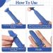 YSFVNP 30 Pcs Blue Tubular Finger Bandage | Sweatproof Fabric Sports Gear | Finger Tube Protective Gloves for Injury Recovery - Buy Online on GoSupps.com