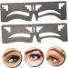 FOMIYES 4 Pcs Eyebrow Ruler Ink Stamps Eyebrow Shaping Stencil Tool Fake Brow Shaping Ruler Labeling Balance - Buy Online on GoSupps.com