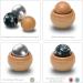 Kernpower BodyRoller Massage Roller - Natural Stone Stainless Steel & Wooden Balls in Jute Bag | Premium Red Beech Wood International Shipping - Buy Online on GoSupps.com