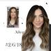 Shop Vivien Balayage Clip-In Real Hair Extensions | Darkest Brown to Ash Blonde | 18 Inch 120g Remy Hair | 7 Pieces - Buy Online on GoSupps.com