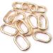Bobeey Carabiner Metal Spring Key Ring Snap Hooks Clip Buckle BBC39 Light Gold - 4pcs - Buy Online on GoSupps.com