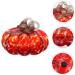 Ciieeo 2pcs autumn desktop with lights glass pumpkin jar American Country decorate glass pumpkin decorations Collection desk with cover dispenser manual Redx2pcs 12.5x12.5cmx2pcs - Buy Online on GoSupps.com