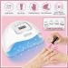 YALSYNY Gel Nail Polish Kit - 12 Colors with 120W UV LED Nail Dryer Lamp - DIY at Home Set - Buy Online on GoSupps.com