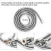 3 Heads Aluminum Shower Cleaner Douche System - Portable Enema Kit with 59" Hose for Effective Bathroom Hygiene - Buy Online on GoSupps.com