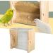Automatic Large Capacity Chicken Feed Dispenser - Clear Acrylic Bird Feed Box for Budgies Nymphs & Quail (S 165x42x45mm) - Buy Online on GoSupps.com