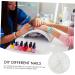FRCOLOR 2 Boxes Nail Decorations Nail Art Pearls Nail Gems Nail Art Jewelry Hand Jewelry Rhinestone Trim Bulk Ornaments Diamond Decorations 3D Manicure White Nail Supplies Abs - Buy Online on GoSupps.com
