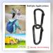 Carabiner Clip 855lbs 3" Heavy Duty D Ring Caribeener Clips Carabiner Keychain Caribeaners for Hammocks Camping Hiking Outdoors Gym Small Carabiners for Dog Leash Harness Key Ring  Black 4 - Buy Online on GoSupps.com