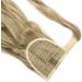 17" Long Curly Wavy Wrap Around Ponytail Clip in Hair Extensions One Piece Hairpiece Magic Tape in Pony Tail Extension for Women Ash Blonde mix Bleach Blonde - Buy Online on GoSupps.com