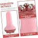 Beavorty 4PCs Massage Roller Set | Derma Roller & Percussion Device | Yoga & Hand Massage Tools - Rosa 14.5x7.5cm - Buy Online on GoSupps.com