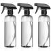 3 StK spray bottle 500ml spray bottle black hairdressing bottles plant spray bottle pump spray bottle spray empty water spray bottle atomizer for plants hair (transparent black)