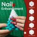 Modelones 8-in-1 Builder Nail Gel Set - 6 Colors Sparkle Green Glitter Gold Silver Builder Gel Polish for Christmas Gifts - Buy Online on GoSupps.com