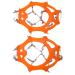 2pcsset 12 Tooth Mountaineering Crampons Wearproof Anti Skid Snow Shoes Accessory M Size: Suitable for 32 40 EU Size M Size: Suitable for 32 40 EU Size
