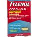 Tylenol Cold & Flu Severe Caplets - 24 ct Relief for Fever, Pain, Cough & Congestion - Buy Online on GoSupps.com