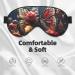 BREAUX Butterfly Kissing Flowers Print Double Sided Eye Mask | Blackout Sleep Mask for Women & Men | Comfortable All Night Rest - Buy Online on GoSupps.com