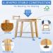 ETECHMART 2-Tier Bamboo Shower Bench  24 Inch Spa Stool with Storage Shelf for Inside Shower Legs Shaving  Entryway or Bathroom  A-Shaped Shower Bath Seat for Seniors Adults Disabled Women  Natural 24Ã20Ã12 Inch+Bamboo - Buy Online on GoSupps.com
