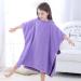 COOKY.D 100% Cotton Hooded Bath Beach Poncho Towel for 0-6 Years | Purple Owl Design | 70 x 70cm - Buy Online on GoSupps.com