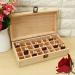 Essential Oil Storage Container - Wooden Box for 5ml/15ml Bottles | 32 Compartments for Aromatic Oils & Nail Polish - Buy Online on GoSupps.com