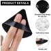 6 Pcs Black Sponge Loose Powder Puff Foundation Concealer Face Makeup Make Up Triangle Sponges Velour Beauty Setting Artist Grip Liner Body Skin Brighten Brow Lift Cosmetic Tools - Buy Online on GoSupps.com