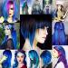 12 Pcs Colored Hair Extensions Colorful Clip in Hair Extensions 22 inch Synthetic Straight Hair Extensions for Kids Girls Women Blue series - Buy Online on GoSupps.com