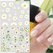 Daisy Nail Art Stickers Decals - 12 Sheets Water Transfer Slider for Women & Girls - Spring Summer Floral Decorations - Buy Online on GoSupps.com