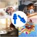 10 Pairs Reusable Silicone Ear Plugs - Noise Cancelling & Waterproof for Sleeping Snoring Concerts Swimming & Study - Buy Online on GoSupps.com