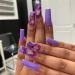 Purple Nail Polish - Lavender Purple Nail Varnish - Neon Purple Color Nail Polish - Water Based Formula Quick Dry Nail Polish - Nail Design Decoration at Home No Need Baking - Buy Online on GoSupps.com