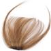 Clip in Fringe Human Hair 100% Real Remy Light Bangs (#6 Light Brown) - Buy Online on GoSupps.com