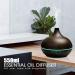 550ml Essential Oil Diffuser with Remote Control 3 Timer Settings Black - Buy Online on GoSupps.com