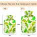 Naanle Hot Water Bottle with Cover - Ginkgo Leaf Design 2L Warmth & Cold Therapy for Back Pain Relief Neck Hand and Feet Warmer - Buy Online on GoSupps.com
