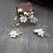 Gold Wedding Hair Comb | Pearl & Rhinestone Bridal Hair Accessories | Elegant Bridal Jewelry for Bride & Bridesmaid - Buy Online on GoSupps.com