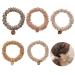 Hair tie ladies crystal 5 pieces hair jewelry hair tie with pearls elastic hair tie women hair tie ladies scrunch pearls braid gum pore cheeks for women for women