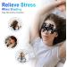 3D Blackout Sleep Mask for Women Men - Adjustable Straps - Peony Flower Design - Buy Online on GoSupps.com
