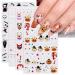 JMEOWIO 3D Embossed Halloween Nail Art Stickers Decals Self-Adhesive 5D Cute Ghost Pumpkin Star Nail Supplies Nail Art Design Decoration Accessories 4 Sheets