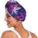 Rainbow Abstract Snowflakes Hair Towel 2 Pack | Super Absorbent Quick Dry Hair Turbans for Women & Girls - Buy Online on GoSupps.com