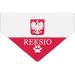 Personalized Triangular Dog Hollow - Football & Olympic Games Motif Polish Flag Design - Perfect for Sports & Public Holidays - Buy Online on GoSupps.com