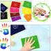 Fstaor Large Black Ink Pad for Rubber Stamps 5x4 inch - Non-Toxic & Washable - Safe Stamp Pads for Kids - Permanent Ink for Paper, Wood, Fabric - Buy Online on GoSupps.com