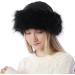 Dawfold Women's Faux Fur Cossack Hat - Fluffy & Warm Winter Ski Cap in Black - Buy Online on GoSupps.com