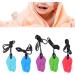 Alomejor 5pcs Silicone Teething Necklace - Soothing Baby Teethers for Gum Relief | International Shipping Available - Buy Online on GoSupps.com