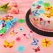 Caromoriber House 100 Pack Edible Butterfly Cupcake Toppers Wafer Paper Cake Dessert Toppers Edible Flowers and Butterflies for Cakes 3D Cake Butterfly Topper for for Birthday Party - Buy Online on GoSupps.com