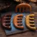 Premium Green Sandalwood Massage Tools - Roller Tab & Meridian Bar for Scalp & Hair Care | Antistatic Wide Teeth - 1PC - Buy Online on GoSupps.com