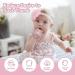 MCGMITT BPA-Free Teething Toy for Babies 0-6 Months - Earthy Pink Silicone Wrist Teether for Soothing Pain Relief - Buy Online on GoSupps.com